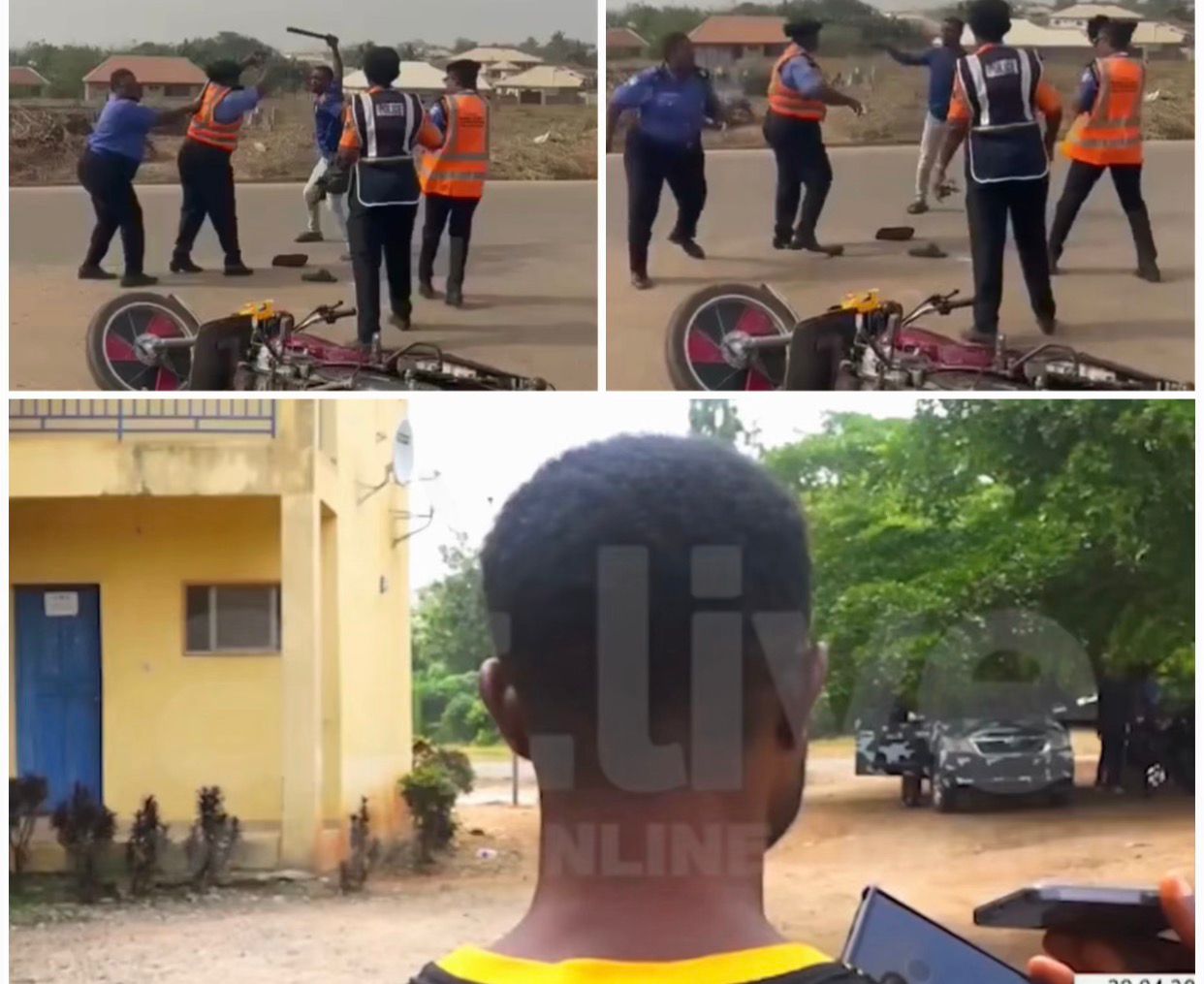 Man caught on Camera ass@ulting police officers in Ondo arrested